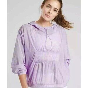 Athleta Dispatch Anorak Lilac Water Repellent Pullover